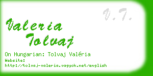 valeria tolvaj business card